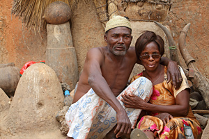 Emilienne Kougnakou et son papa